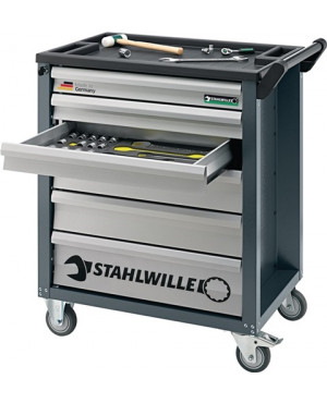 Werkzeugwagen B.780xT.499xH.912mm 126-tlg. Werkz. 8 Module m. 3 Schubl. bestückt