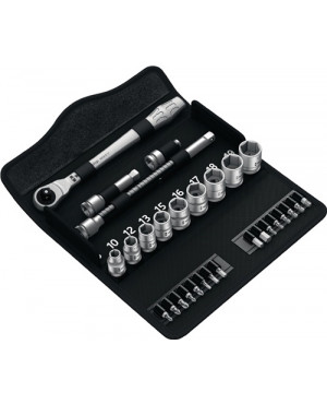Steckschlüsselsatz 3/8 Zoll 29 teilig sw 8 bis sw 19 Zyklop Metal switch Knarre