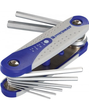 Schraubendrehersatz 7 teilig Handklapphalter SW 2 - 8 Promat