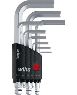 Winkelschraubendrehersatz 9 tlg. 6KT-Kugelk. SW1,5-10 i. Compact Halter 369 KH9