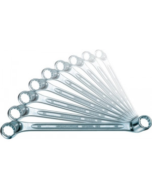 Doppelringschlüssel 24 19x22mm 230mm m.Doppel-6-Kant STAHLWILLE