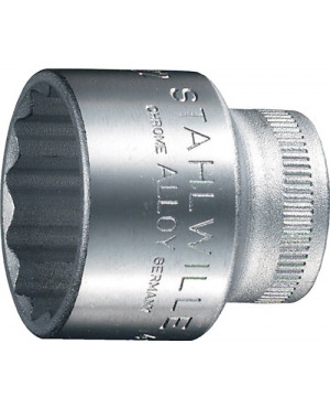 Steckschlüsseleinsatz 45 3/8 Zoll 12-kant SW 24mm L.35mm STAHLWILLE