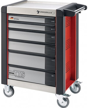 Werkstattwagen 95VA/6R 6 Schubl.rot L.740mm DC01A STAHLWILLE