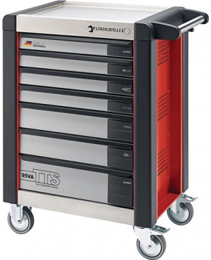 Werkstattwagen 95VA/7R 7 Schubl.rot L.740mm DC01A STAHLWILLE