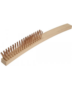 Drahtbürste L.350mm Zinnbronzedraht 0,3mm 4-reihig ENDRES TOOLS