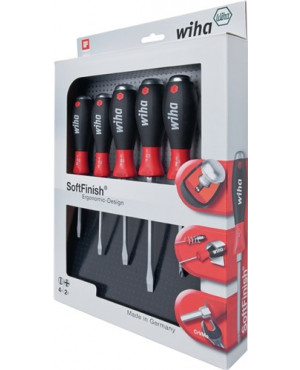 Schraubendrehersatz 6tlg. Schlitz 3,5/4,5/5,5/6,5/PH 1/2 6KT-Klinge/Ansatz