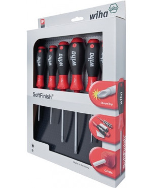 Schraubendrehersatz 7tlg. TX Gr.8/9/10/15/20/25/30 m.Rundkl./Chrom matt