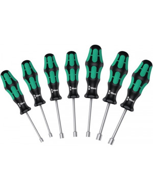 Sechskantsteckschlüsselsatz 395 HO/7 SM 7-tlg.5-5,5-6-7-8-10-13mm 2K-Griff WERA