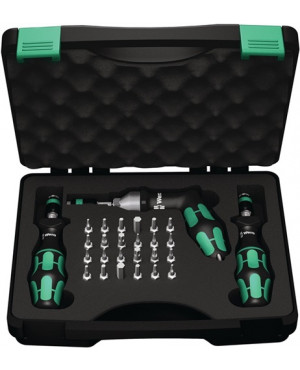 Drehmomentschraubendrehersatz 7440/41/42 27-tlg.0,3-6 Nm einstellb.WERA