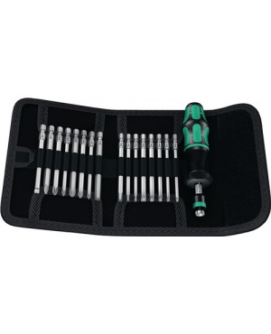 Drehmomentschraubendrehersatz KK 60 Torque 17-tlg.1,2-3 Nm einstellb.WERA