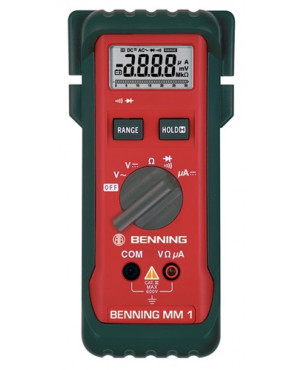 Multimeter 0,1 mV-600V DC / 1mV-600V AC MM 1 Benning