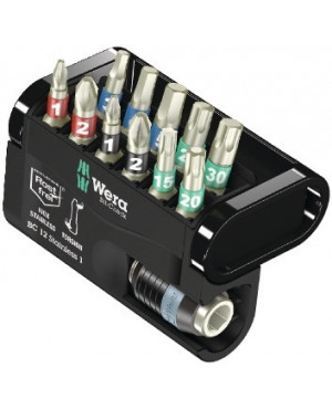 Edelstahlbitsortiment Bit-Check 12 Stainless 1 12tlg.PH/PZD/T/6KT WERA