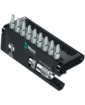 Bitsortiment 10 tlg. 9 Bits PH 2 Halter mit Tiefenanschlag in Kunststoffbox