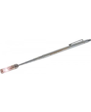 Teleskopmagnetheber L.680mm Magnetkopf-D. 8mm 1000g m.Leuchte u.Nadel PROMAT