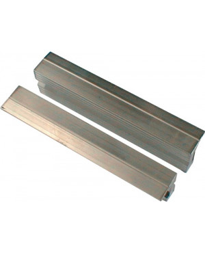 Schraubstockschutzbacken m. Rillenprofil, 100 mm Backenbreite, m. Magnet-Halteru