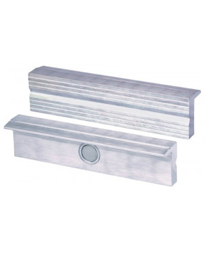 Schraubstockschutzbacken f.Backen-B.150mm LM Rillenprofil Magnet-Halterung Heuer