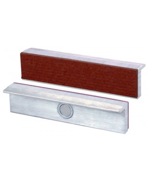 Schraubstockschutzbacken f.Backen-B.125mm LM Fiberbelag Magnet-Halterung Heuer