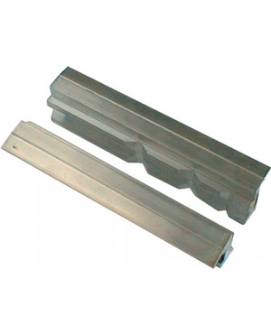 Schraubstockschutzbacken m. Prismen, 120 mm Backenbreite, Spannen von Werkstücke