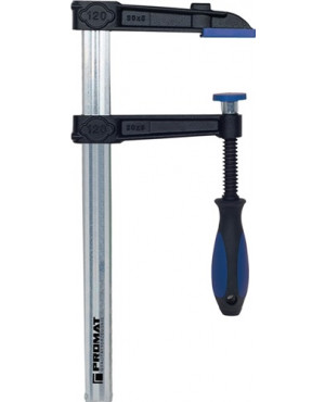 Schraubzw. W.1250mm Auslad. 120mm Q.35x11mm 3K-Heft Rutschsich. Temperg. PROMAT