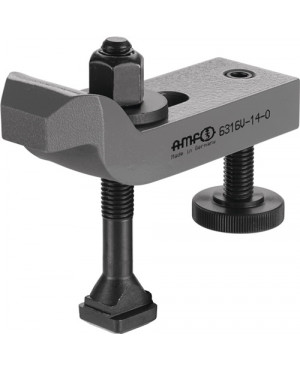 Spanneisen Nr.6316V 20-M20x20x160 gekröpft m.verstellb.Stützschraube AMF