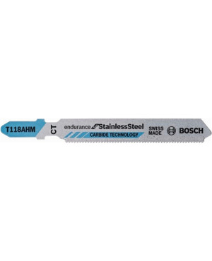 Stichsägeblatt L.59mm HM Zahnteilung 1,1mm geschliffen Inox 1,5-3mm
