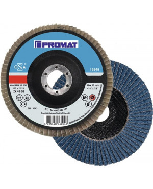 Fächerscheibe D.125mm K.40 gekr.STA ZK PROMAT