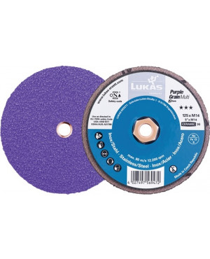 Kompaktschleifteller Purple Grain Multi D125mm K.36 ger.CO M14 LUKAS
