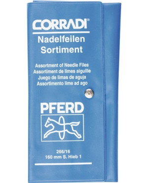 Nadelfeilensatz CORRADI L.160mm Hieb SH1 DH2 12-teilig PFERD