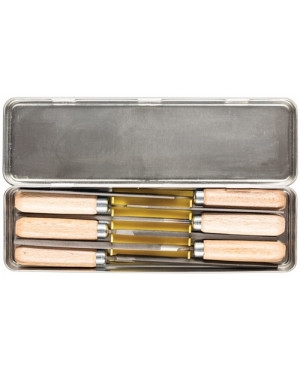 Schlüsselfeilensatz L.100mm Hieb 2 Buche PFERD