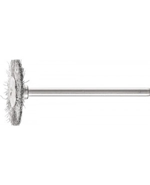 Minirundbürste RBU D22xB2xL6mm VA-Draht Schaft-D.3mm PFERD