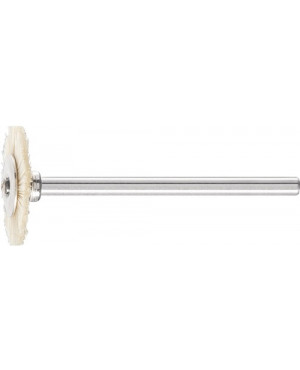 Minirundbürste RBU D19xB2xL5mm Naturborsten weiß Schaft-D.3mm PFERD