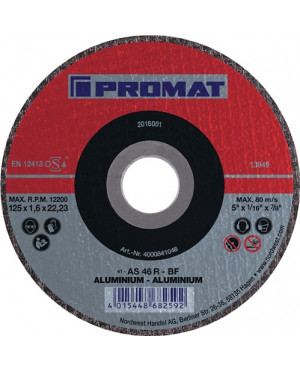 Trennscheibe D115x1mm ger.Alu.Bohr.22,23mm PROMAT
