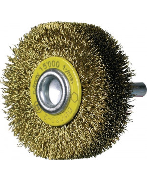 Rundbürste D.30mm 6mm Drahtstärke 0,2mm Messingdraht 9mm 20000min-¹ PROMAT
