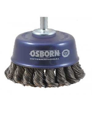 Topfbürste D.65mm 6mm Drahtstärke 0,5mm Stahldraht 6000min-¹ OSBORN