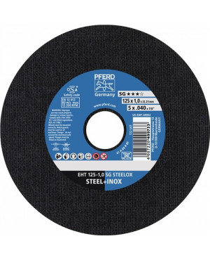 Trennscheibe SG STEELOX D125x2,4mm gekr.INOX Bohr.22,23mm PFERD