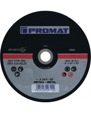 Trennscheibe D115x1mm ger.STA Bohr.22,23mm PROMAT