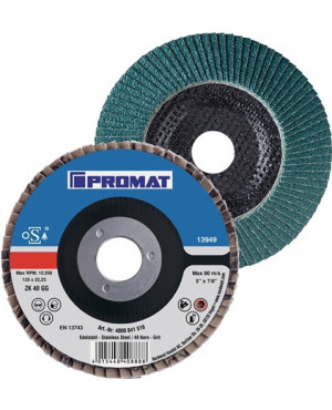 Fächerscheibe D.115mm K.120 gekr.INOX ZK PROMAT