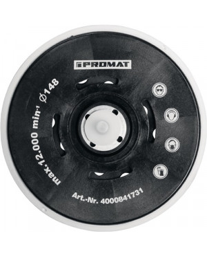 Stützteller Multihole D.150mm 5/16Zoll u.M8 kletthaftend PROMAT