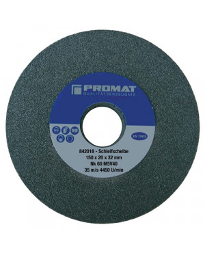 Schleifbockscheibe D.150xB20x32mm fein 60 Form A NK PROMAT