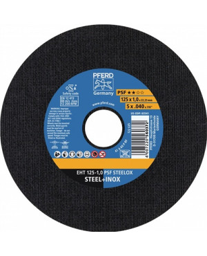 Trennscheibe PSF STEELOX D115x1mm ger.INOX Bohr.22,23mm PFERD