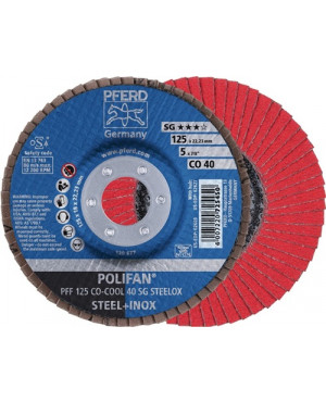 Fächerscheibe CO-COOL SG STEELOX D.125mm K.40 kon.INOX CO