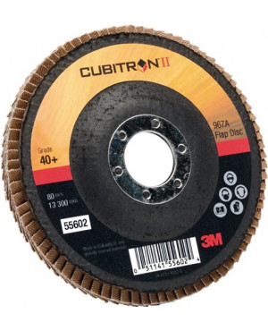 Fächerscheibe Cubitron II 967A D.115mm K.40 fl.INOX CO 3M