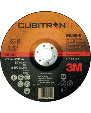 Schruppscheibe Cubitron II D115xS7mmKörnung 36 gekr.INOX Bohr.22,23mm 3M