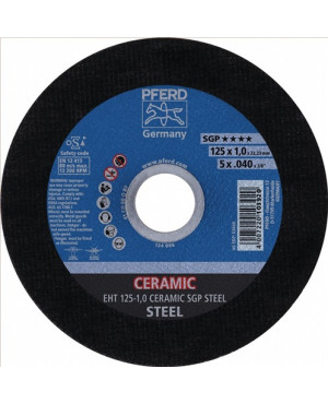 Trennscheibe Ceramic SGP Steel D125x1mm ger.STA Bohr.22,23mm PFERD