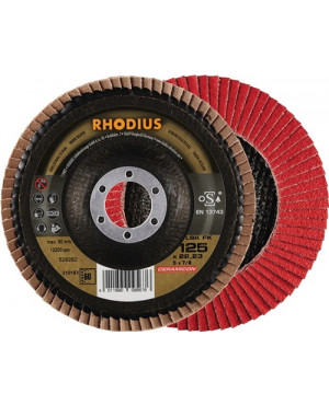 Fächerscheibe LSK FK D.125mm K.40 schräg INOX ZK RHODIUS