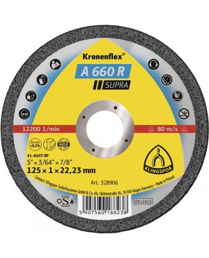 Trennscheibe A 660 R Supra D115x1mm ger.INOX Bohr.22,23mm KLINGSPOR