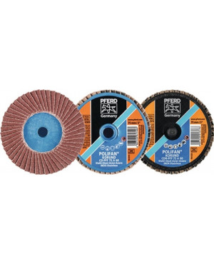 Fächerschleifscheibe COMBIDISC®-Mini-POLIFAN® D.50mm K.80 19100min-¹ PFERD