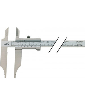 Werkstattmessschieber DIN862 800mm m.Spitzen Schnabel-L.150mm PREISSER