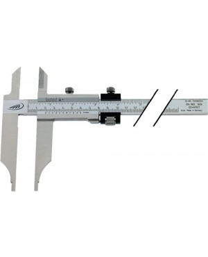Werkstattmessschieber DIN862 300mm m.Spitzen u.FE Schnabel-L.90mm PREISSER