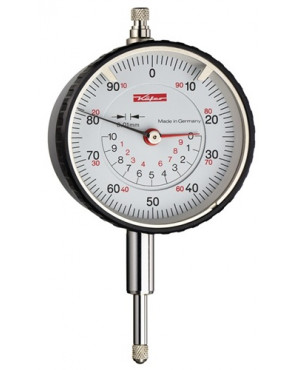 Messuhr M2 TK 10mm Abl.0,01mm konzentrische Anzeige m.Kal.KÄFER